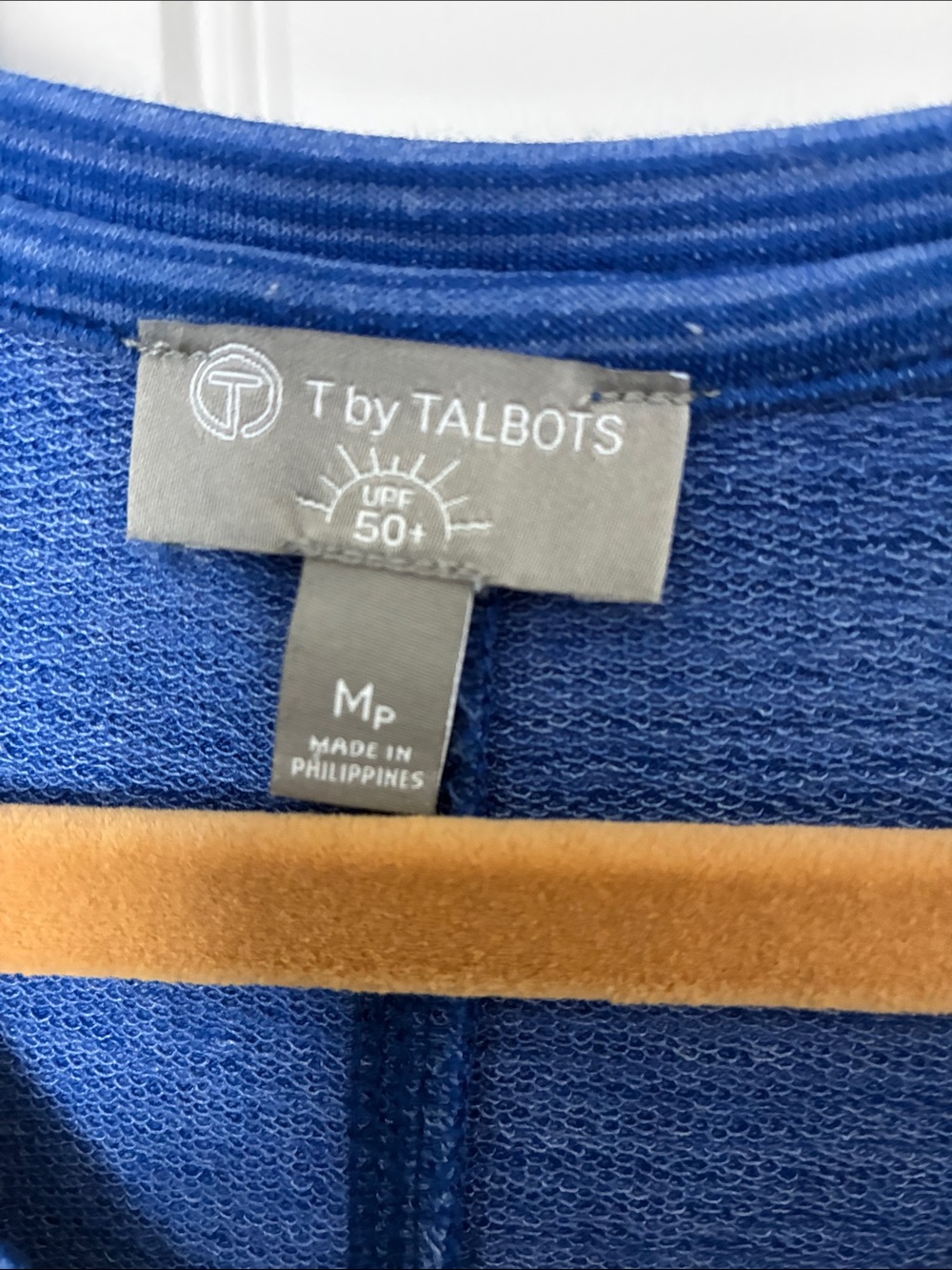 Talbots Blue Striped V‑Neck Swim Coverup - Picture 2 of 4